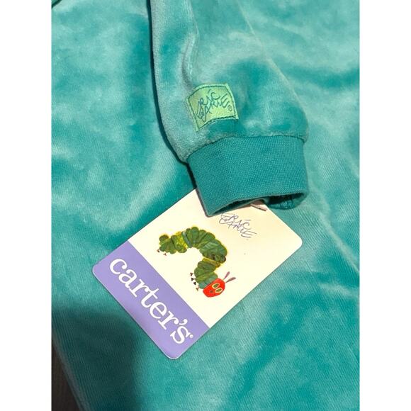Vintage Carters Eric Carle The Very Hungry Caterpillar Green Sleeper 9-12m - Picture 5 of 8